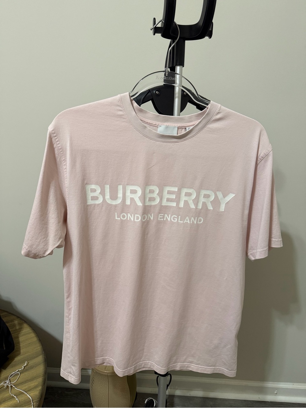 Burberry Pink Logo Crewneck Tee